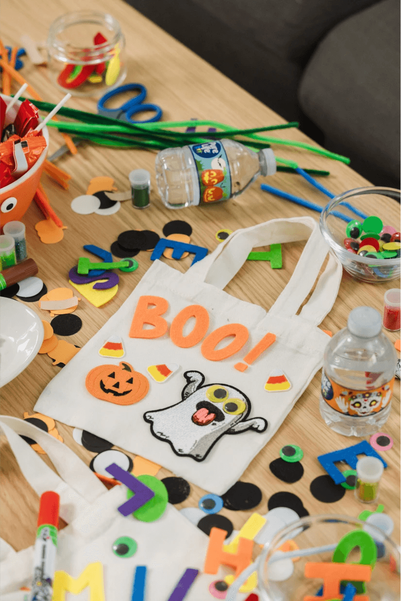 Trick-or-Treat Tote Bags supplies
